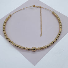 Load image into Gallery viewer, 18k Gold Filled Hard Omega with Small and Medium Gold Beads
