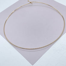 Load image into Gallery viewer, 18k Gold Filled Hard Plain Omega Choker Necklace
