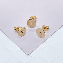 Load image into Gallery viewer, 18k Gold Filled Small Letter Medallion Set

