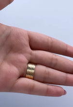 Load image into Gallery viewer, 18k Plain Gold Filled Five Rowed Band Ring
