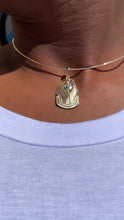 Load image into Gallery viewer, 18k Gold Filled Sphinx Pendant With Zircon Stone Eyes
