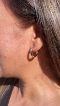 Load image into Gallery viewer, 18k Gold Filled 4mm Wide Simple Open Hoop Earrings Available 20mm and 25mm
