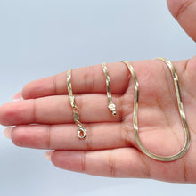 Load image into Gallery viewer, 18k Gold Filled Simple Thin 3mm Herringbone Chain
