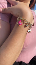 Load image into Gallery viewer, 18k gold Filled Colorful Duck Charm Bracelet Wholesale Jewelry
