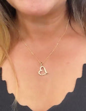 Load image into Gallery viewer, 18k Gold Filled Heart written Love Charm
