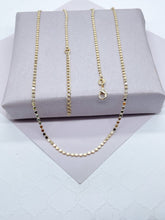 Load image into Gallery viewer, 18k Gold Filled 2mm Flat Beaded Necklace
