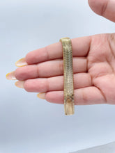 Load image into Gallery viewer, 18k Gold Filled Thick Soft Snake Style Bracelet
