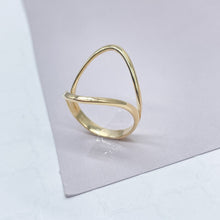 Load image into Gallery viewer, 18k Gold Filled Egg Shape Open Ring, Simple Ring Wholesale Jewelry Supplies

