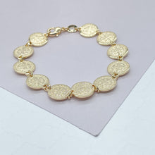 Load image into Gallery viewer, 18k Gold Filled San Benito Link Bracelet Wholesale Jewelry Supplies

