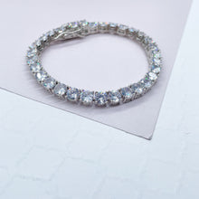 Load image into Gallery viewer, 18k Gold Filled Shiny CZ Tennis Bracelet Wholesale Jewelry Supplies
