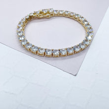 Load image into Gallery viewer, 18k Gold Filled Shiny CZ Tennis Bracelet Wholesale Jewelry Supplies
