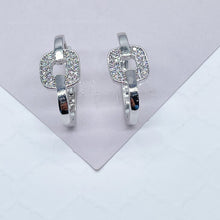 Load image into Gallery viewer, 18k Gold Filled Zircon Single Link Earring
