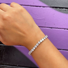Load image into Gallery viewer, 18k Gold Filled Shiny Zicornia Tennis Bracelet Wholesale Jewelry Supplies
