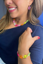 Load image into Gallery viewer, 18k Gold Filled XXL Thick Colorful Mariner Link Set
