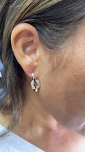 Load image into Gallery viewer, 18k Gold Filled Zircon Single Link Earring
