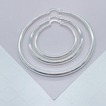 Load image into Gallery viewer, Silver Filled 4mm Thick Plain Hoop
