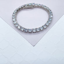 Load image into Gallery viewer, 18k Gold Filled Shiny Zicornia Tennis Bracelet Wholesale Jewelry Supplies
