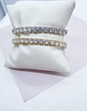 Load image into Gallery viewer, 18k Gold Filled Shiny CZ Tennis Bracelet Wholesale Jewelry Supplies
