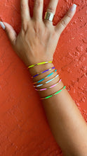 Load image into Gallery viewer, 18k Gold Filled Colorful Enamel Cuff Bracelet
