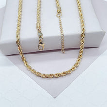 Load image into Gallery viewer, 18k Goldfilled 4mm Thick Rope Chain
