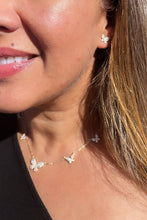 Load image into Gallery viewer, 18k Gold Filled Micro Pave Butterfly Set With Earrings &amp; Necklace
