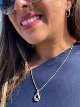 Load image into Gallery viewer, 18k Gold Filled Small See-Through Hamsa Hand
