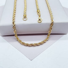 Load image into Gallery viewer, 18k Goldfilled 4mm Thick Rope Chain
