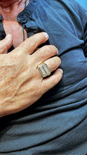 Load image into Gallery viewer, 18k Gold Filled Mens Ring With White and Black Micro Zircon Stones

