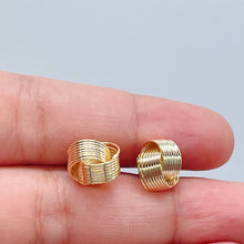 Load image into Gallery viewer, 18k Gold Filled Layered Knot Stud
