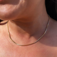 Load image into Gallery viewer, Dainty 18k Gold Filled 2mm Box Chain Necklace for Wholesale Jewelry Making
