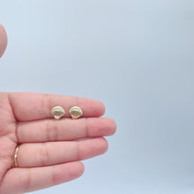 Load image into Gallery viewer, 18k Gold Filled Clam Shell Stud Earrings
