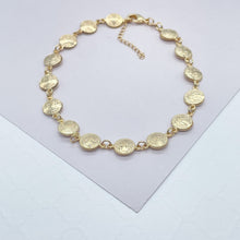 Load image into Gallery viewer, 18k Gold Filled San Benito double sided medal anklet

