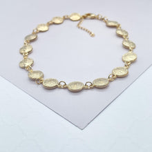 Load image into Gallery viewer, 18k Gold Filled San Benito double sided medal anklet
