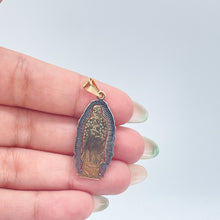 Load image into Gallery viewer, 18k Gold Filled Guadalupe Pendant Two Tone Color
