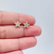 Load image into Gallery viewer, 18K Gold Filled Zircon Star Stud Earring

