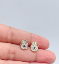 Load image into Gallery viewer, 18k Gold Filled Hamzah Hand Stud Earring
