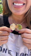 Load image into Gallery viewer, 18k Gold Filled Engraved Circle Locket
