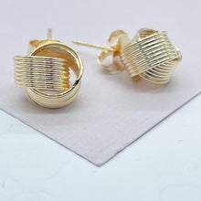 Load image into Gallery viewer, 18k Gold Filled Layered Knot Stud

