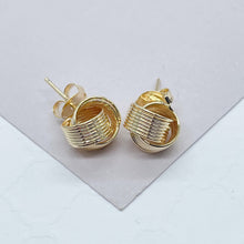 Load image into Gallery viewer, 18k Gold Filled Layered Knot Stud
