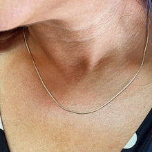 Load image into Gallery viewer, 18k Gold Filled Snake Chain: 1mm Round Textured Necklace Supplies
