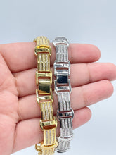 Load image into Gallery viewer, Iced Cubic Zirconia 18k Gold Filled Link Bracelet - 9mm
