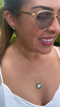 Load image into Gallery viewer, 18k Gold Filled Protection Evil Eye Set, Includes Earrings &amp; Necklace
