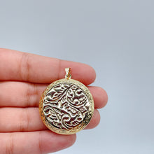 Load image into Gallery viewer, 18k Gold Filled Engraved Circle Locket
