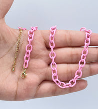 Load image into Gallery viewer, Colorful Enamel Curb Link Chain
