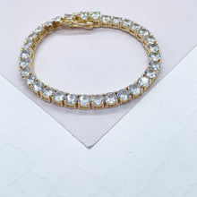 Load image into Gallery viewer, 18k Gold Filled Shiny CZ Tennis Bracelet Wholesale Jewelry Supplies
