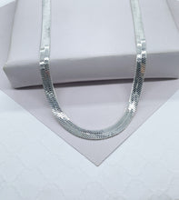 Load image into Gallery viewer, 18k Gold Fulled 6mm Herringbone necklace in 16 &amp; 18 Inches
