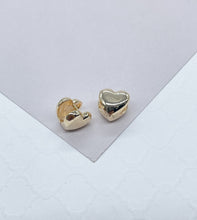 Load image into Gallery viewer, 18k Gold Filled Baby Heart Shaped Huggies
