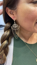 Load image into Gallery viewer, Light 18k Gold Filled Figaro Chain Chandelier Earrings
