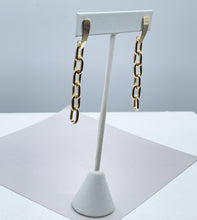 Load image into Gallery viewer, 18k Gold Filled Round,Thick Paperclip Dangling Earrings
