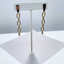 Load image into Gallery viewer, 18k Gold Filled Round,Thick Paperclip Dangling Earrings

